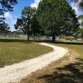 Path to tennis courts