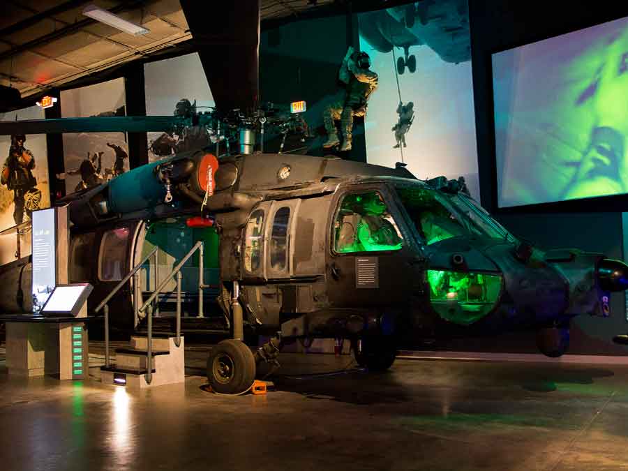 Black Hawk helicopter in museum 